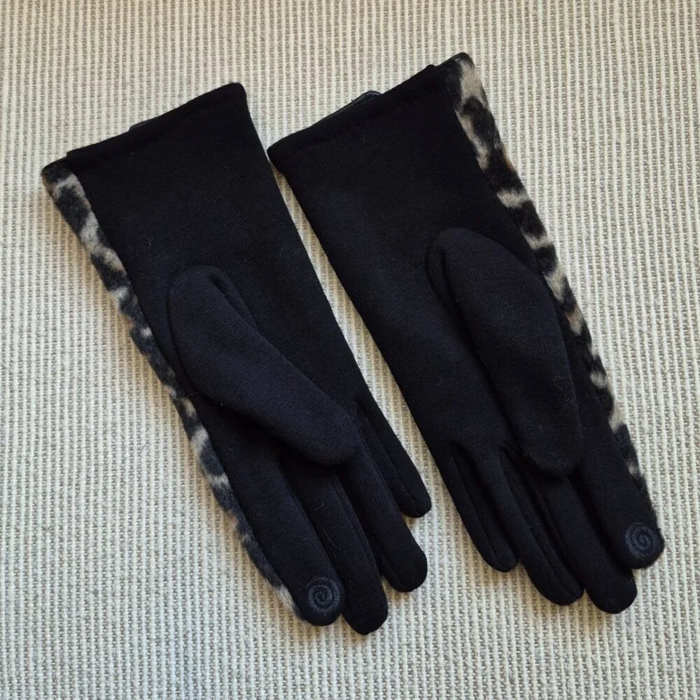 Leopard Print Smartphone Touch Fashion Gloves